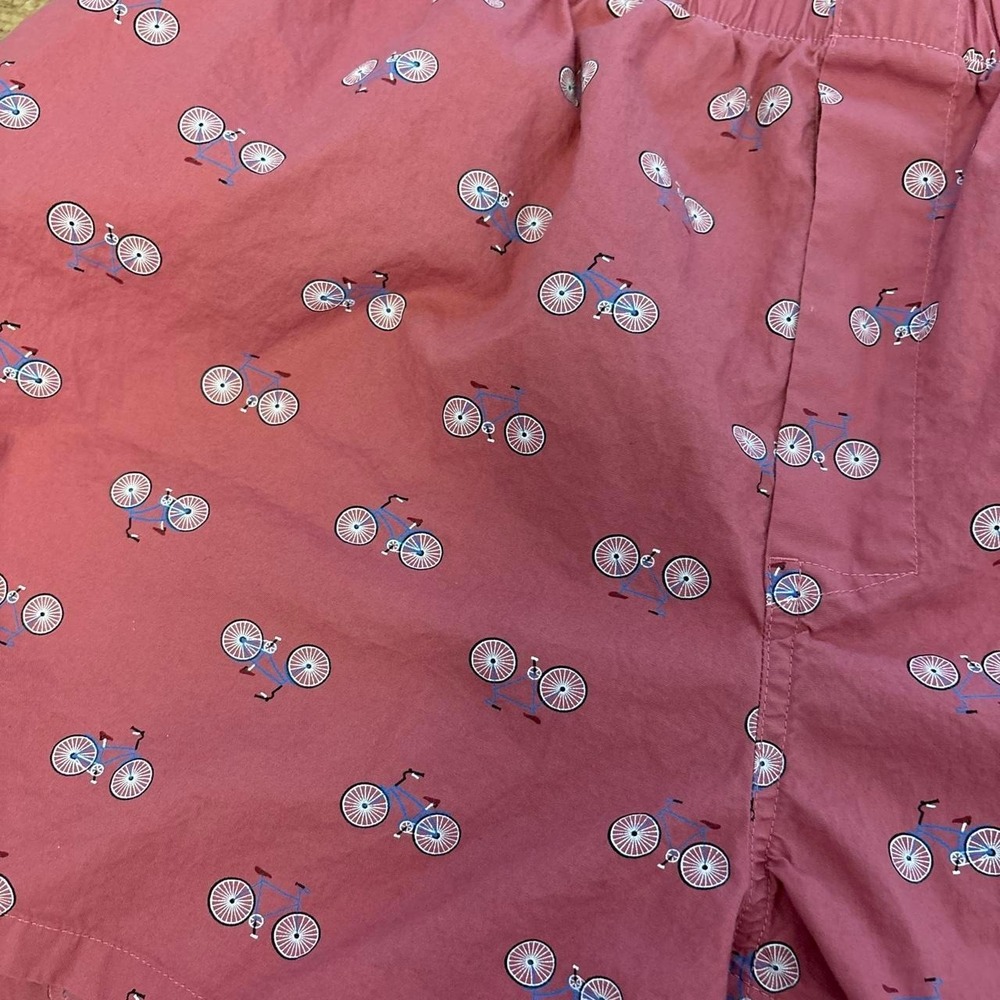 J crew boxer shorts  with white and blue bicycle print - Picture 5 of 7